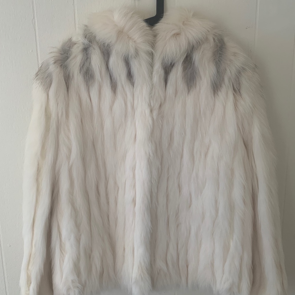 Vintage Shadow/Blue Fox Fur Coat